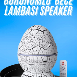 Mey İthalat® Gece Lambası Yumurta Işık Speaker Yeni Nesil Dinozor Yumurtası Görünümlü