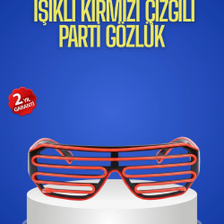 Mey İthalat® Gece Organizasyonları İçin Renkli LED Gözlük