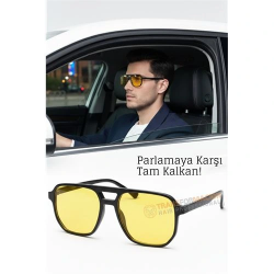 Mey İthalat® Gece Sürüş Görüş Parlama Önleyici  Gece Gözlüğü Sis Far Işık Önleyici Anti-Fog Gözlük