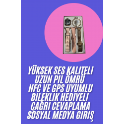 Mey İthalat® Genç Kızlara Özel Akıllı Saat 41 mm Çağrı Cevaplayabilen NFC ve GPS Uyumlu