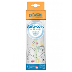 Mey İthalat®   Geniş Ağız PP Antikolik Options Biberon  270 ml Kız