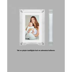 Mey İthalat® Geniş Görüş Açılı 7 İnç IPS Dijital Çerçeve – Gerçekçi Renkler ve Netlik