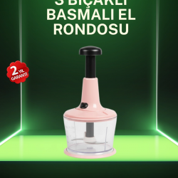 Mey İthalat® Geniş Hazneli Manuel Doğrayıcı Ev Tipi Kullanım