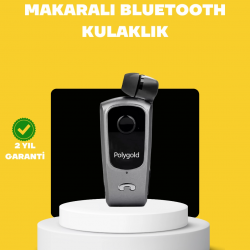 Mey İthalat® Geri Çekilebilir Kablolu Bluetooth İş Kulaklığı