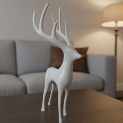 Mey İthalat® GEYİK FİGÜRÜ BEYAZ