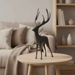 Mey İthalat® GEYİK FİGÜRÜ GRİ