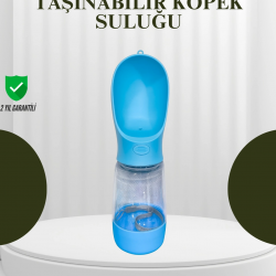 Mey İthalat® Gıda Sınıfı Malzemeli Evcil Hayvan Su Şişesi BPA İçermez Tek Tuş Kontrol