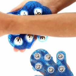 Mey İthalat® Giyilebiilir Masaj Eldiveni 9 Bilyeli Tüm Vücut Masajına Uygun