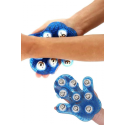 Mey İthalat® Giyilebiilir Masaj Eldiveni 9 Bilyeli Tüm Vücut Masajına Uygun