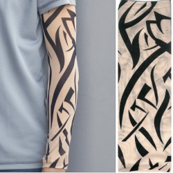 Mey İthalat® Giyilebilir Kol Dövmesi Çorap Dövme 3D Baskılı Kol Bacak Dövme 2 Adet Model 10