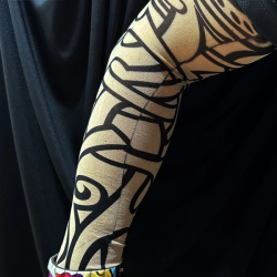 Mey İthalat® Giyilebilir Kol Dövmesi Çorap Dövme 3D Baskılı Kol Bacak Dövme 2 Adet Model 12