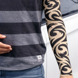 Mey İthalat® Giyilebilir Kol Dövmesi Çorap Dövme 3D Baskılı Kol Bacak Dövme 2 Adet Model 14