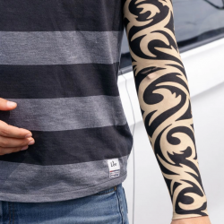 Mey İthalat® Giyilebilir Kol Dövmesi Çorap Dövme 3D Baskılı Kol Bacak Dövme 2 Adet Model 14