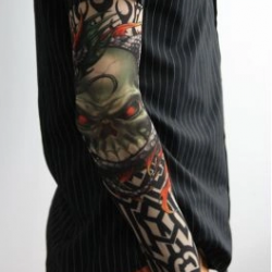 Mey İthalat® Giyilebilir Kol Dövmesi Çorap Dövme 3D Baskılı Kol Bacak Dövme 2 Adet Model 18