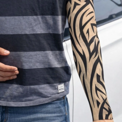 Mey İthalat® Giyilebilir Kol Dövmesi Çorap Dövme 3D Baskılı Kol Bacak Dövme 2 Adet Model 2