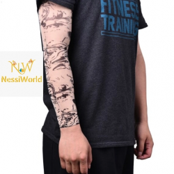 Mey İthalat® Giyilebilir Kol Dövmesi Çorap Dövme 3D Baskılı Kol Bacak Dövme 2 Adet Model 25