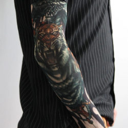 Mey İthalat® Giyilebilir Kol Dövmesi Çorap Dövme 3D Baskılı Kol Bacak Dövme 2 Adet Model 3