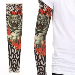 Mey İthalat® Giyilebilir Kol Dövmesi Çorap Dövme 3D Baskılı Kol Bacak Dövme 2 Adet Model 8