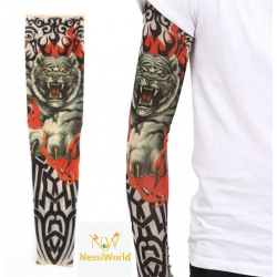 Mey İthalat® Giyilebilir Kol Dövmesi Çorap Dövme 3D Baskılı Kol Bacak Dövme 2 Adet Model 8