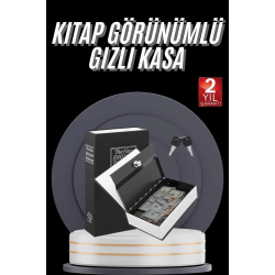 Mey İthalat® Gizli Kasa Kilitli Sözlük Görünümlü 18cm Gizli Kasa Büyük Boy Anahtarlı