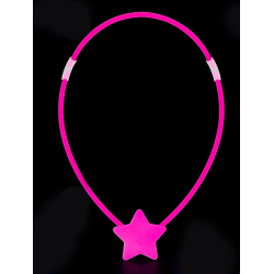 Mey İthalat® Glow  Yıldız Kolye - Glow Kolye - Glow Partisi Yıldız Kolye 6 Adet