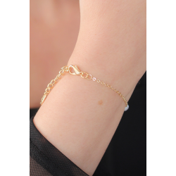 Mey İthalat® Gold Renk İnci Boncuk Model Kadın Bileklik
