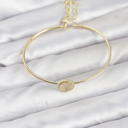 Mey İthalat® Gold Renk Pirinç Model Kadın Bileklik