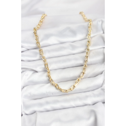 Mey İthalat® Gold Renk Pirinç Tifani Model Kadın Kolye