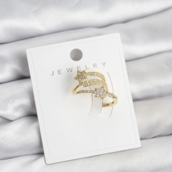 Mey İthalat® Gold Renk Zirkon Taşlı Yıldız Model Kıkırdak Earcuff Küpe