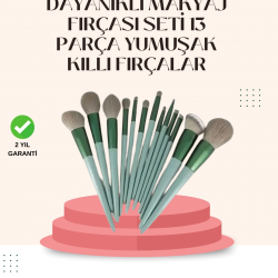 Mey İthalat® Göz Farı Allık Fondöten İçin Uygun 13'lü Makyaj Fırçası Seti Kompakt Tasarım