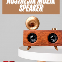 Mey İthalat® Gramafon Nostaljik Radyo Yüksek Ses Kalitesi USB TF Kart Aux