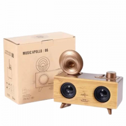 Mey İthalat® Gramafon Radyo Bluetooth Hoparlör Nostaljik Radyo FM Radyo