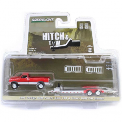 Mey İthalat® /64 Hitch & Tow Series 31 - 1991 Dodge Ram Power Ram 250 with Heavy Duty Car Hauler