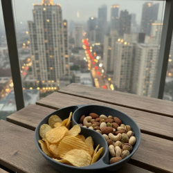 Mey İthalat® Gri Çerezlik Kase Seti Modern Bölmeli Sunum Tasarımı