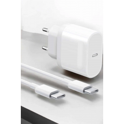 Mey İthalat® Güç Adaptörü ve Kablosu Şarj Aleti 15/15 Pro Max Uyumlu Hızlı Şarj