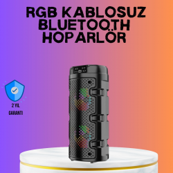 Mey İthalat® Güçlü Bass ve Net Tiz Özellikli Kablosuz Hoparlör