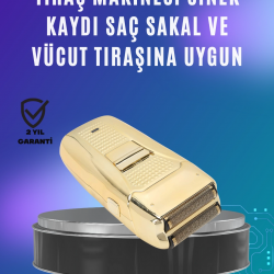 Mey İthalat® Güçlü Motorlu Kablolu Sakal ve Bıyık Tıraş Makinesi Çelik Bıçaklı