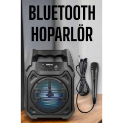 Mey İthalat® Güçlü ve Şarj Edilebilir Bluetooth Hoparlör 6.5 İnç