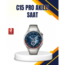 Mey İthalat® Gümüş Akıllı Saat 46mm Kasa