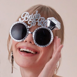 Mey İthalat® Gümüş Renk Bride To Be Yazılı Gelin Gözlüğü 15x10 cm