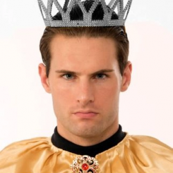 Mey İthalat® Gümüş Renk Çocuk ve Yetişkin Uyumlu Kral Tacı