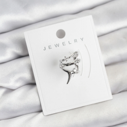 Mey İthalat® Gümüş Renk Pirinç Diken Model Kıkırdak Earcuff Küpe