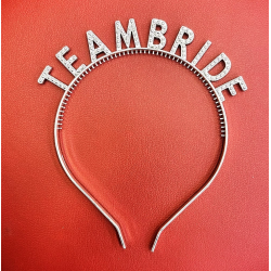 Mey İthalat® Gümüş Renk Team Bride Taç Plastik – Gelin ve Nedime Tacı