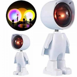 Mey İthalat® Gün Batımı Projektör Lamba Astronot Görünümlü Dekoratif Masa Lambası
