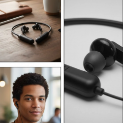 Mey İthalat® Gün Boyu Konfor Sağlayan Manyetik Kulak İçi Kablosuz Kulaklık