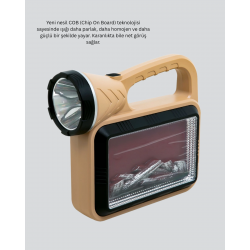 Mey İthalat® Güneş Enerjili Alev Efektli Lamba – COB Teknolojili, Dış Mekan Aydınlatma