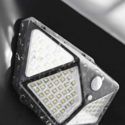 Mey İthalat® Güneş Enerjili Bahçe Aydınlatma Lambası Solar 100 Led Lamba