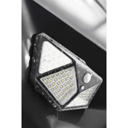 Mey İthalat® Güneş Enerjili Bahçe Aydınlatma Lambası Solar 100 Led Lamba