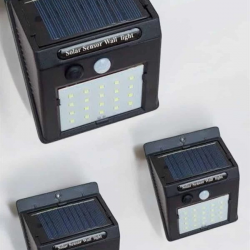 Mey İthalat® Güneş Enerjili Bahçe Lambası Solar Gece Aydınlatma Sensörlü Lamba