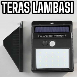 Mey İthalat® Güneş Enerjili Bahçe Lambası Solar Gece Aydınlatma Sensörlü Lamba